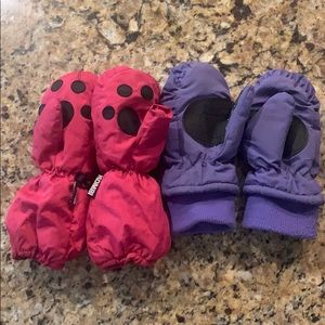 Kids ski gloves (2pair)